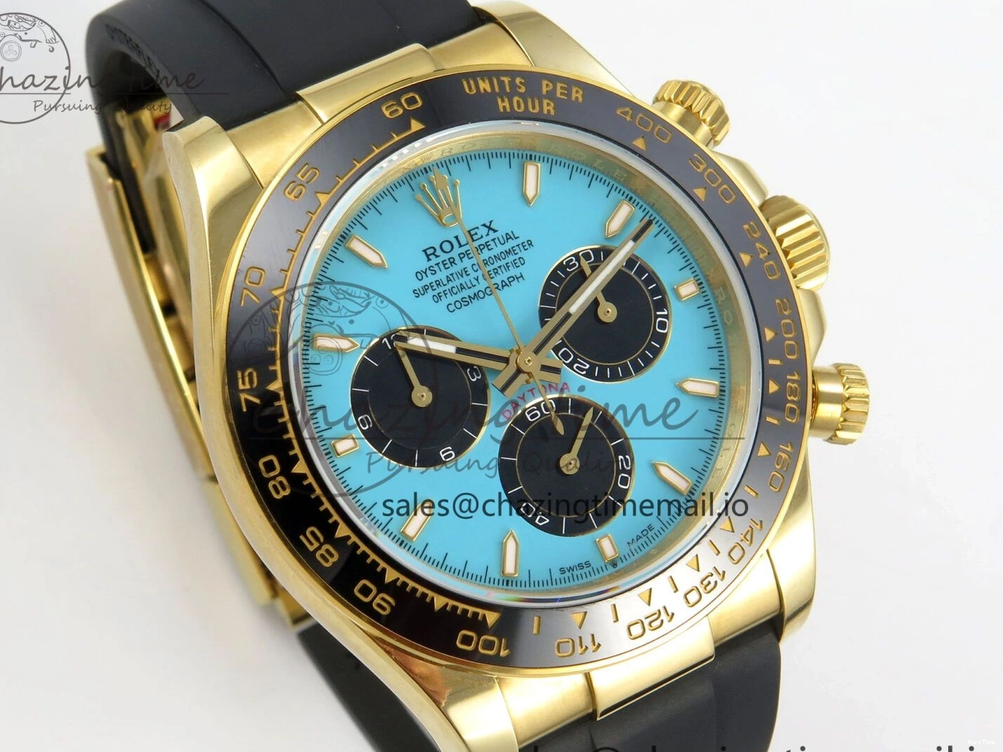 MiroTime 0315 Daytona 126518 Gain Weight SWF 1:1 Best Edition Tiffany Turquoise Blue Dial Sticks Markers on Oysterflex Strap SH Sleek 150